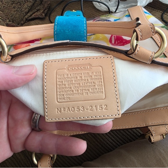 Coach Vintage Laminated Scribble Multicolor Signature Satchel - Picture 10 of 15